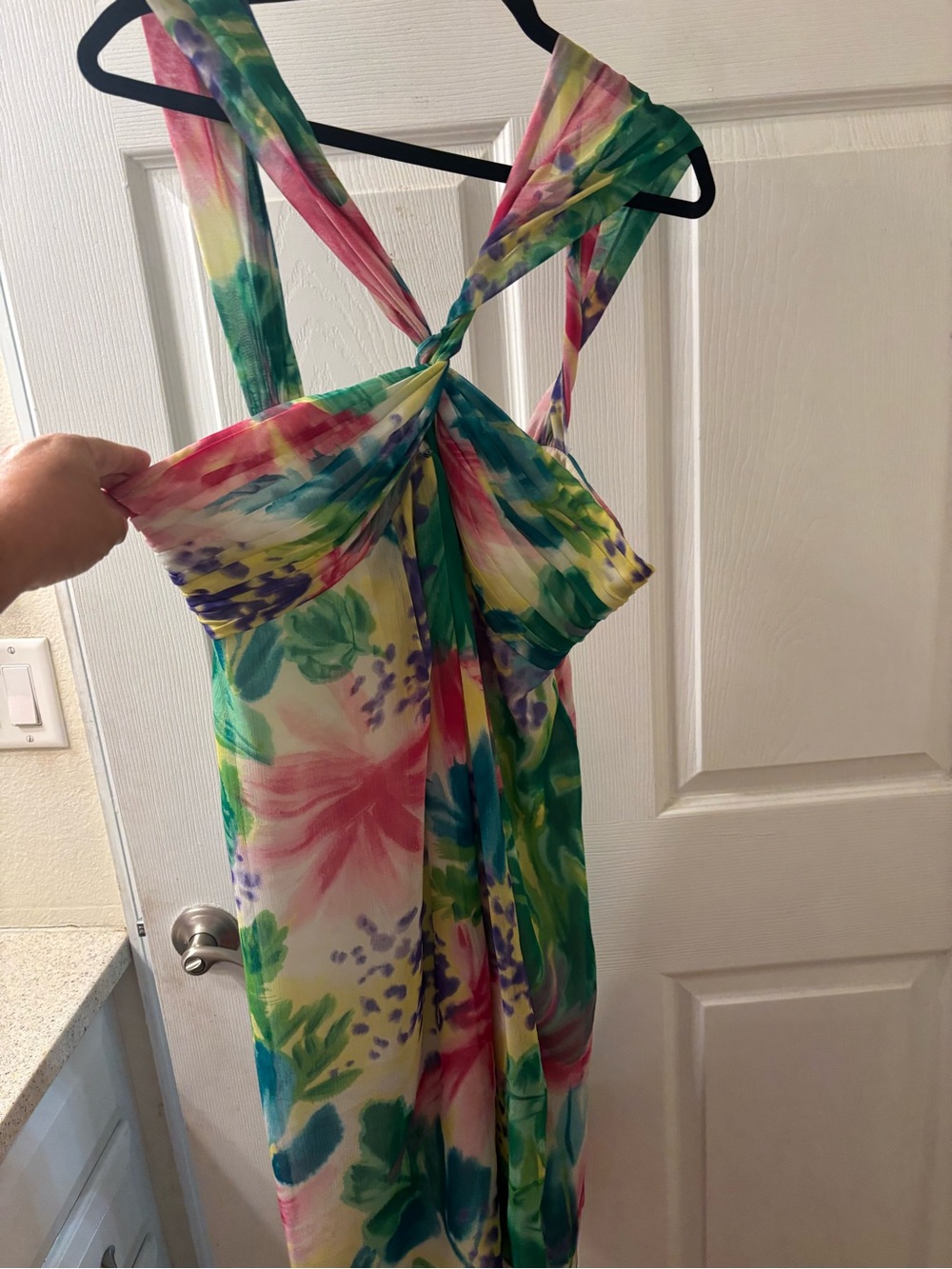 Nine West Multicolor Floral Sleeveless Maxi Dress